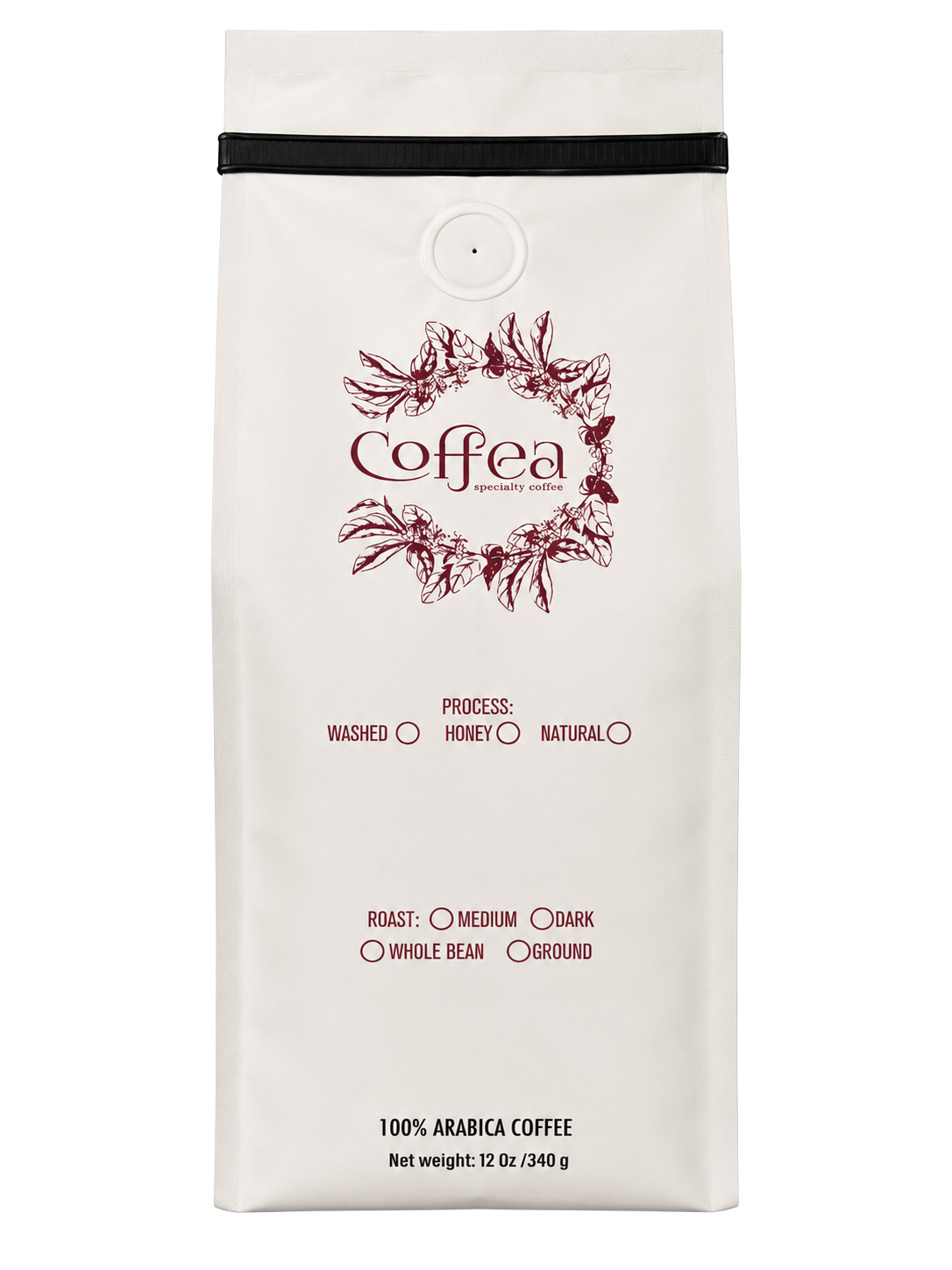 Bag of Coffea Honey single-origin Colombian specialty coffee beans, available in whole bean and ground.